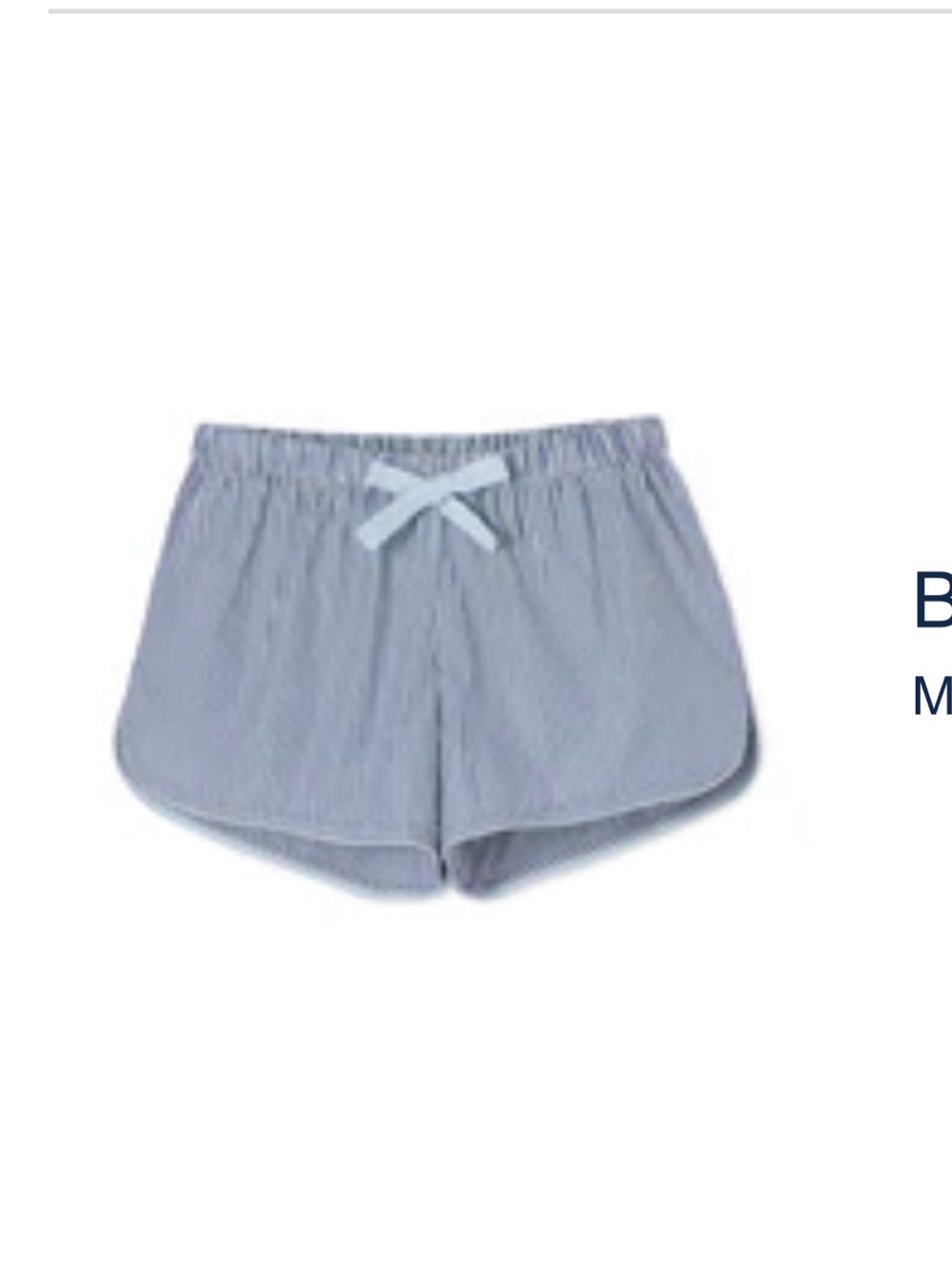 Lake Pajama Striped Blue and White Women's boxer Shorts